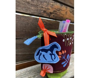 Stickdatei - Pferd Fohlen Silhouette